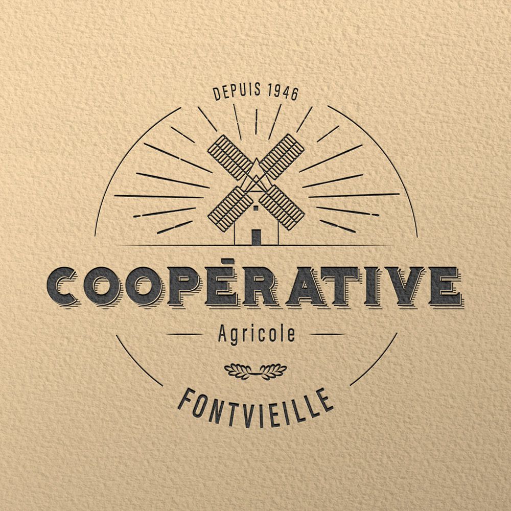 Création logo coopérative agricole - Fontvieille