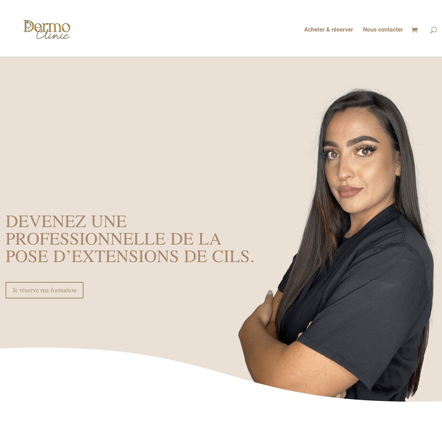 Dermo-clinic, la création d’un site web avec Gabriel.
